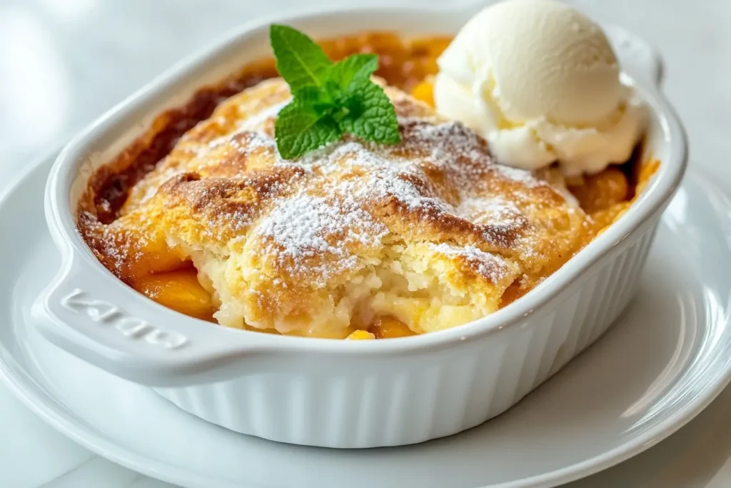 peach cobbler with cake mix