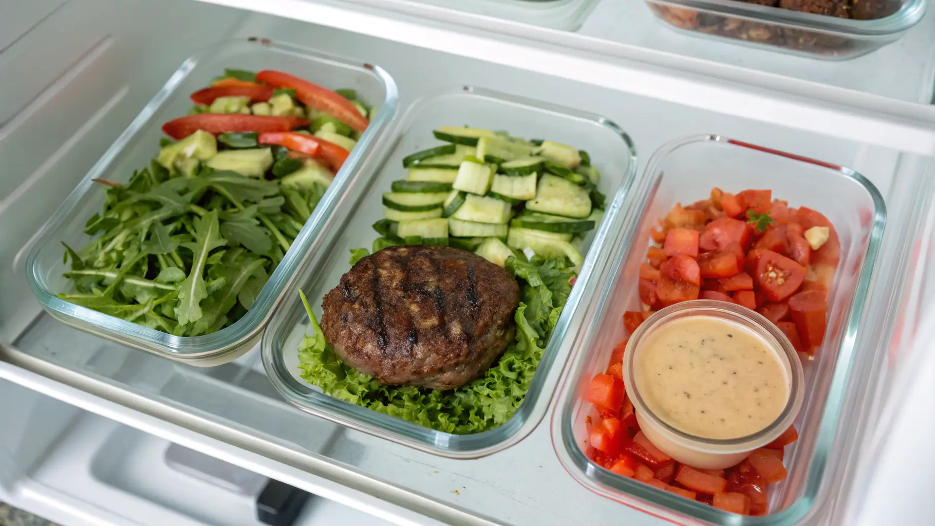 Meal prep burger bowls for a healthy diet